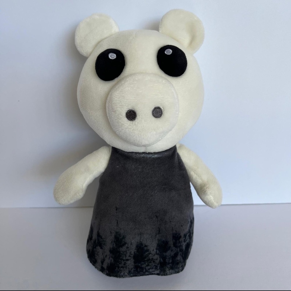 Piggy Roblox Memory Plush Stuffed Animal Toy 8" Series 2 Black White